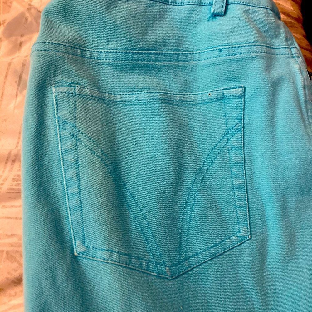 TURQUOISE ERIC JEANS SZ 14P - Picture 4 of 7